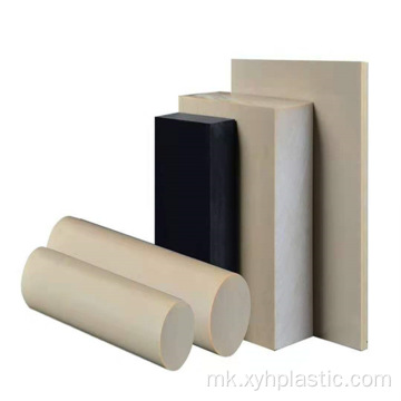 Црна пластична полиетертектонска ekирка цевка/лист/прачка